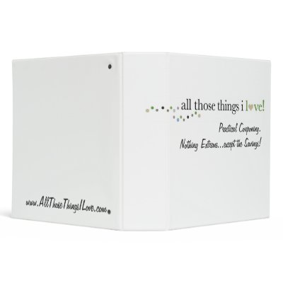 All Those Things I Love! Coupon Binder by AllThoseThingsILove