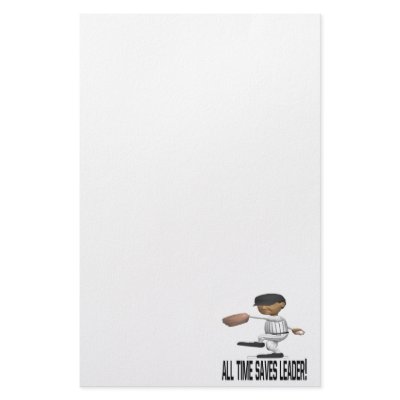 All Time Saves Leader Stationery by SportsArena