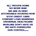 ALL TROOPS HOMENO MORE WARWE ARE IN DEBTAFFORDA... t-shirts by VeeTees ALL TROOPS HOMENO MORE WARWE ARE IN DEBTAFFORDA... t-shirts