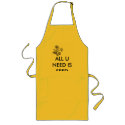 ALL U NEED IS SEED aprons