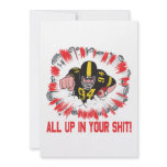 All Up In Your Shit Personalized Invitations
