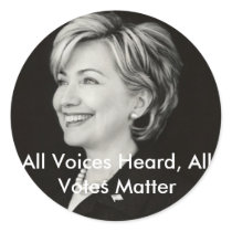 All Voices Heard, All Votes... stickers