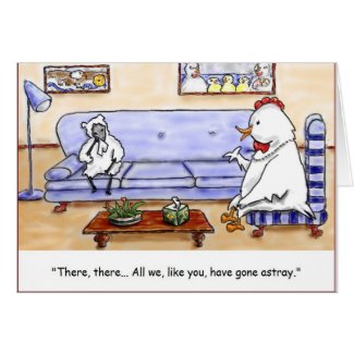 All We Like Sheep card