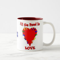 All We Need Is Love Mug mugs