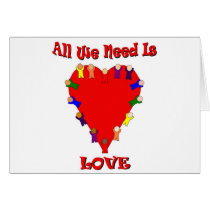All We Need Is Love Notecard