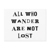 All Who Wander postcards by LabelMeHappy All Who Wander postcards