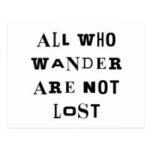 All Who Wander Postcard