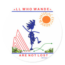 All Who Wander stickers
