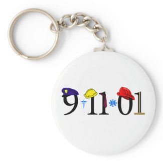 All who were lost 9-11-01 zazzle_keychain