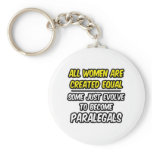 All Women Are Created Equal...Paralegals Key Chain