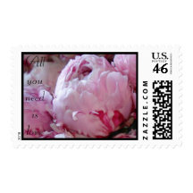 All you need is love...and peonies postage