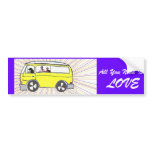 All You Need Is LOVE Bumper Stickers
