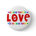 All you Need is Love buttons