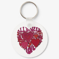 All You Need is Love Key Chain keychains by pmoore All You Need is Love Key Chain keychains