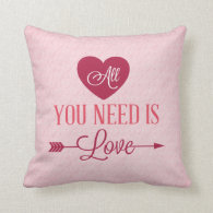 All you need is love pillow