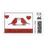 All you need is love postage stamp