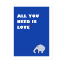 all you need is love - poster (blue) posters