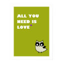 all you need is love - poster (green) posters
