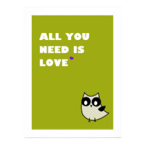 all you need is love - poster (green) posters