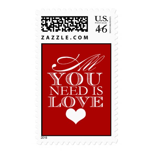 All You Need Is Love (Today's Best Award) Postage Stamps