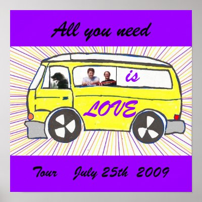 All you need is Love Tour Print by jordanrm0