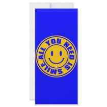 ALL YOU NEED IS SMILE. RACK CARD TEMPLATE