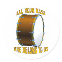 All Your Bass stickers by MarchingBand All Your Bass stickers