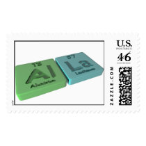 Alla as Aluminium Al and Lanthanum La Postage