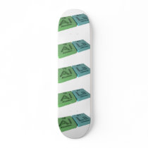 Alla as Aluminium Al and Lanthanum La Skate Deck