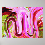 Allah Name Abstract Painting 3 Poster