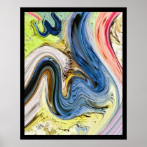 "Allah name"Abstract painting Posters