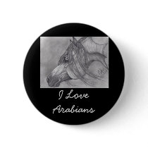 Allah's Grace Arabian Horse Button