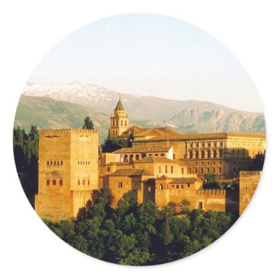 allambra round sticker by cardart