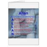 Allan Acrostic Greeting Cards