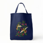 Allans Hummingbirds and Fuschia Canvas Bag