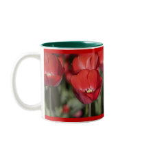 Allan's Red Tulips mugs by Priscilla48 Allan's Red Tulips mugs