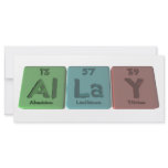 Allay-Al-La-Y-Aluminium-Lanthanum-Yttrium Customized Rack Card