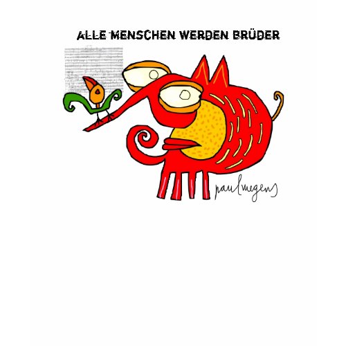 alle menschen werden br�der- shirt shirt