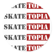 Allegan Skatetopia Logo Sticker