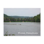 Allegheny River in Warren, PA (postcard)