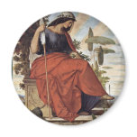 Allegorical Figure Of Italia By Veit Philipp Refrigerator Magnet