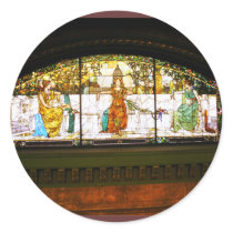 Allegorical Window - ST Louis Union Station stickers by textinthecity Allegorical Window - ST Louis Union Station stickers