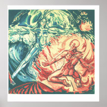 Allegory by water and fire /Venus and Vulkan/ Poster