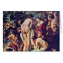 Allegory Of Abundance By Jordaens Jacob Greeting Card