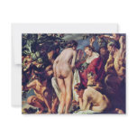 Allegory Of Abundance By Jordaens Jacob Custom Announcements
