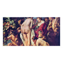 Allegory Of Abundance By Jordaens Jacob Picture Card