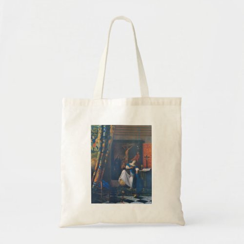 Allegory of Faith by Johannes Vermeer Tote Bags