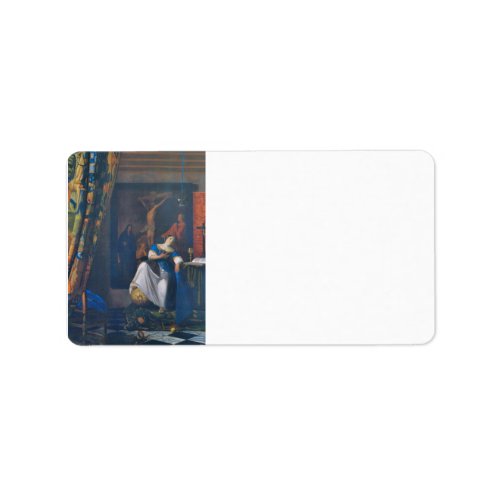 Allegory of Faith by Johannes Vermeer Custom Address Labels