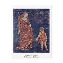 Allegory Of Fertility By Francesco Del Cossa Post Card