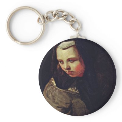 Allegory Of Hearing By Sweerts Michael Keychains by Artcollection